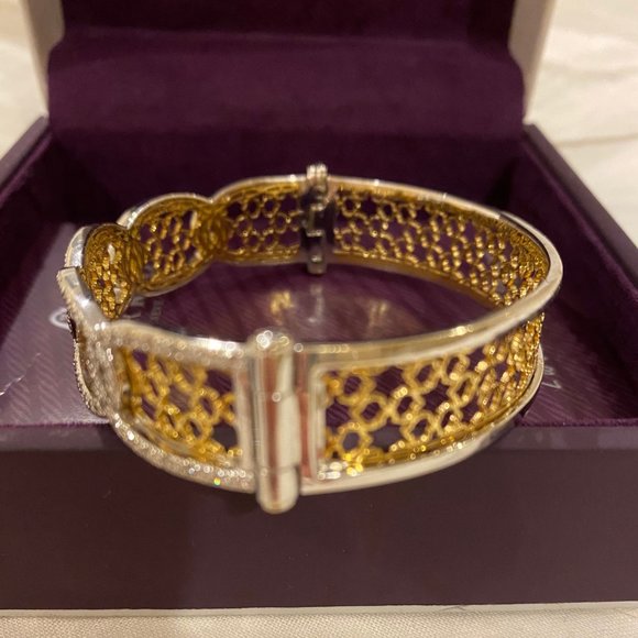 Charriol Diamond and Gold Mesh Bracelet - Picture 5 of 6